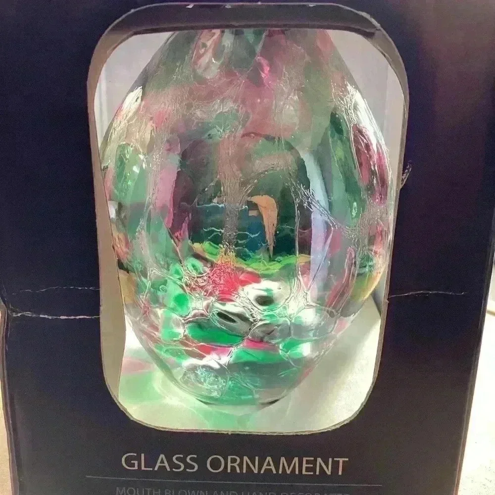 Glass ornament  Mouth Blown and Hand Decorated by Polish Artisans made in Poland